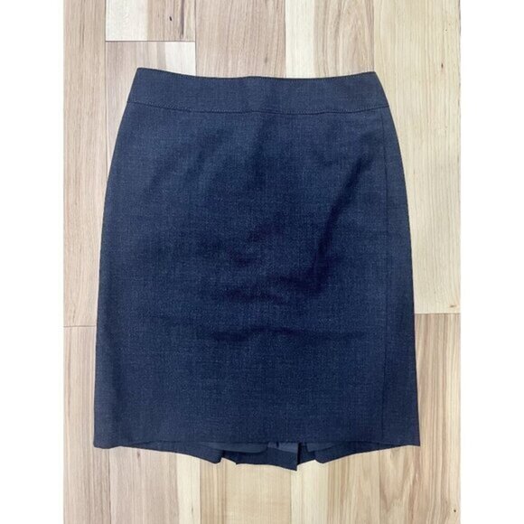 Ann Taylor Charcoal Gray Pencil Skirt 0P - Picture 1 of 3